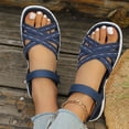thumbnail image 5 of Dakaela Summer Sandals for Women Orthopedic Strappy Hiking Walking Shoes with Arch Support Comfortable Casual Slip on Sandal Size 6, 5 of 9