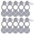 thumbnail image 1 of Hebilla para tetera deportiva, Clip de gancho para toalla de silicona multiusos (gris), 10 Uds., 1 of 6