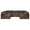 Brown, variant on Puff 5 Pc Slipcovered Modular Sectional Sofa Performance Fabric Tan