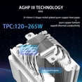 thumbnail image 4 of Thermalright Peerless Assassin 120 SE ARGB CPU Air Cooler, 6 Heat Pipes Aluminium Heatsink Cover, for Intel 1700/115X/1200/1851, AMD AM4/AM5, 4 of 6