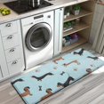 thumbnail image 3 of Dachshund Footprint Bone Kitchen Rug Mat,Kitchen Runner Rugs Non Skid Washable,Decorative Kitchen Floor Mats for Kitchen,Sink,Laundry,17"x47.2", 3 of 7