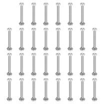 M3 x 30mm 304 Stainless Steel Hex Head Screws Bolts, Nuts, Flat & Lock Washers Assortment Kit, 30 Sets
