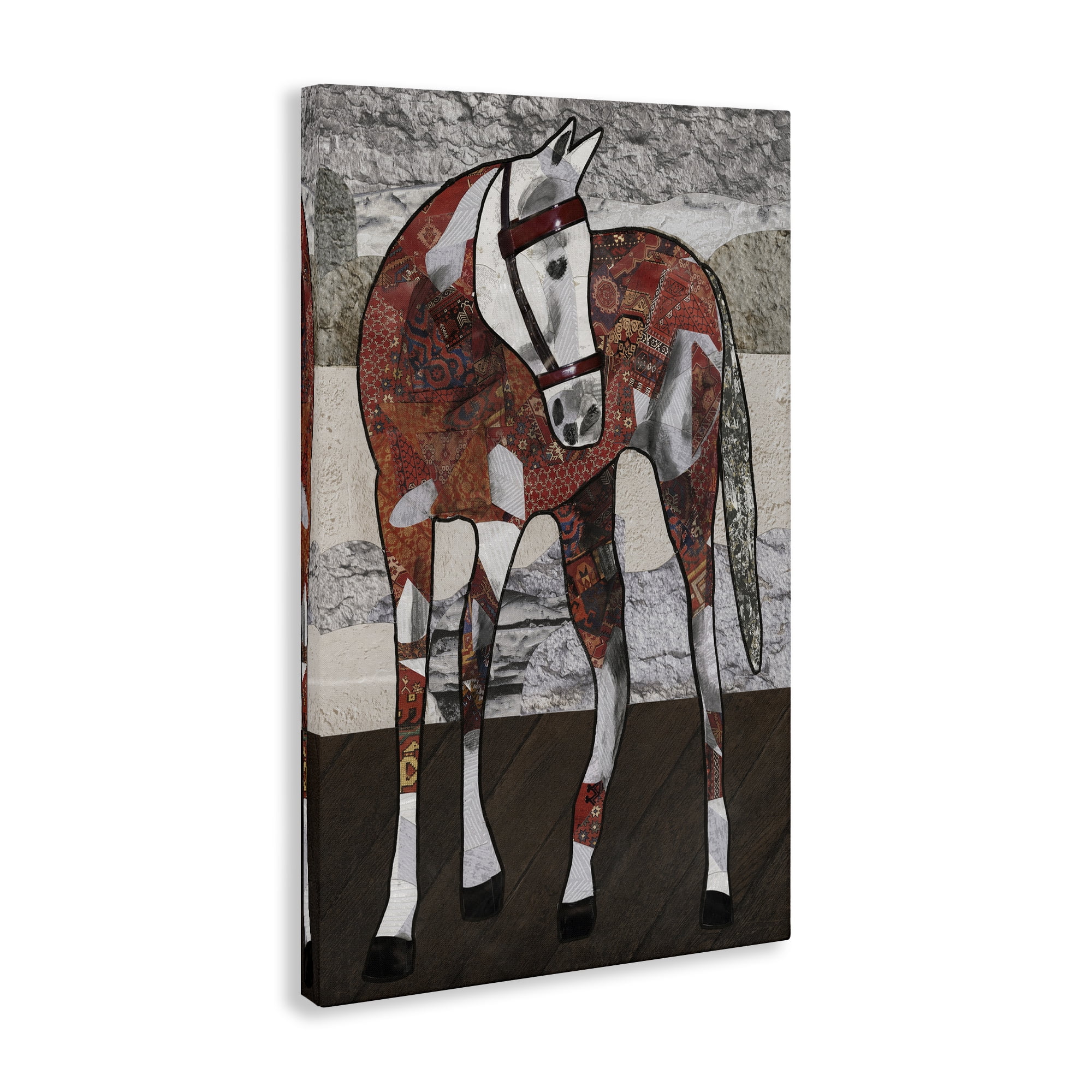 Stupell Industries Southwestern Patterned Foal Animals & Insects Painting Gallery Wrapped Canvas Art Print Wall Art, 30 x 45