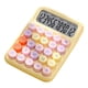 thumbnail image 4 of Calculadora de escritorio compacta y ligera, ideal como accesorio. Regalos prácticos. Botón mecánico portátil para clase, escuela, negocios y hogar. Amarillo, 4 of 10