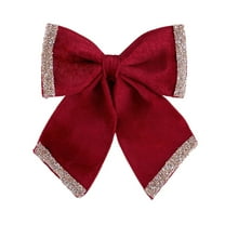 Noothes Christmas Tree Topper, Rustic Bow Design for Farmhouse Style Tree and Home Holiday Decor