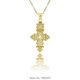 thumbnail image 2 of Colgante de cruz de Etiopía Yashi dorado unisex, 2 of 4