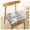 Gray, variant on Seat cushions, set of 4 chair cushions with ties, square plush fluffy seat cushion for small chairs at home, kitchen, office, coffee