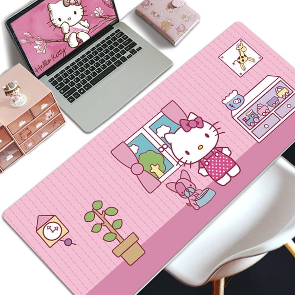 Hello Kitty Extra Large Mouse Pad Cartoon for Girls Office Student Dormitory Table Pads 2024 New Hot Launch High Aesthetic Value