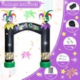 thumbnail image 4 of Arco inflable VIKIMORA Mardi Gras de 3 m con luces LED para Halloween, 4 of 7