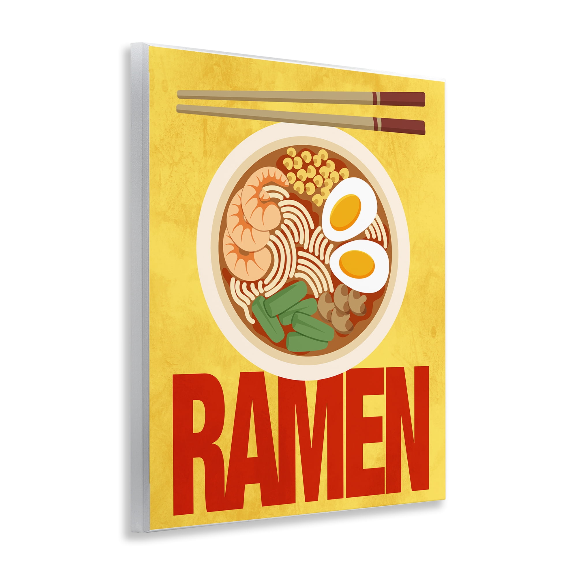 Stupell Industries Bright Ramen & Chopsticks Wall Plaque Art, design by Marcus Prime