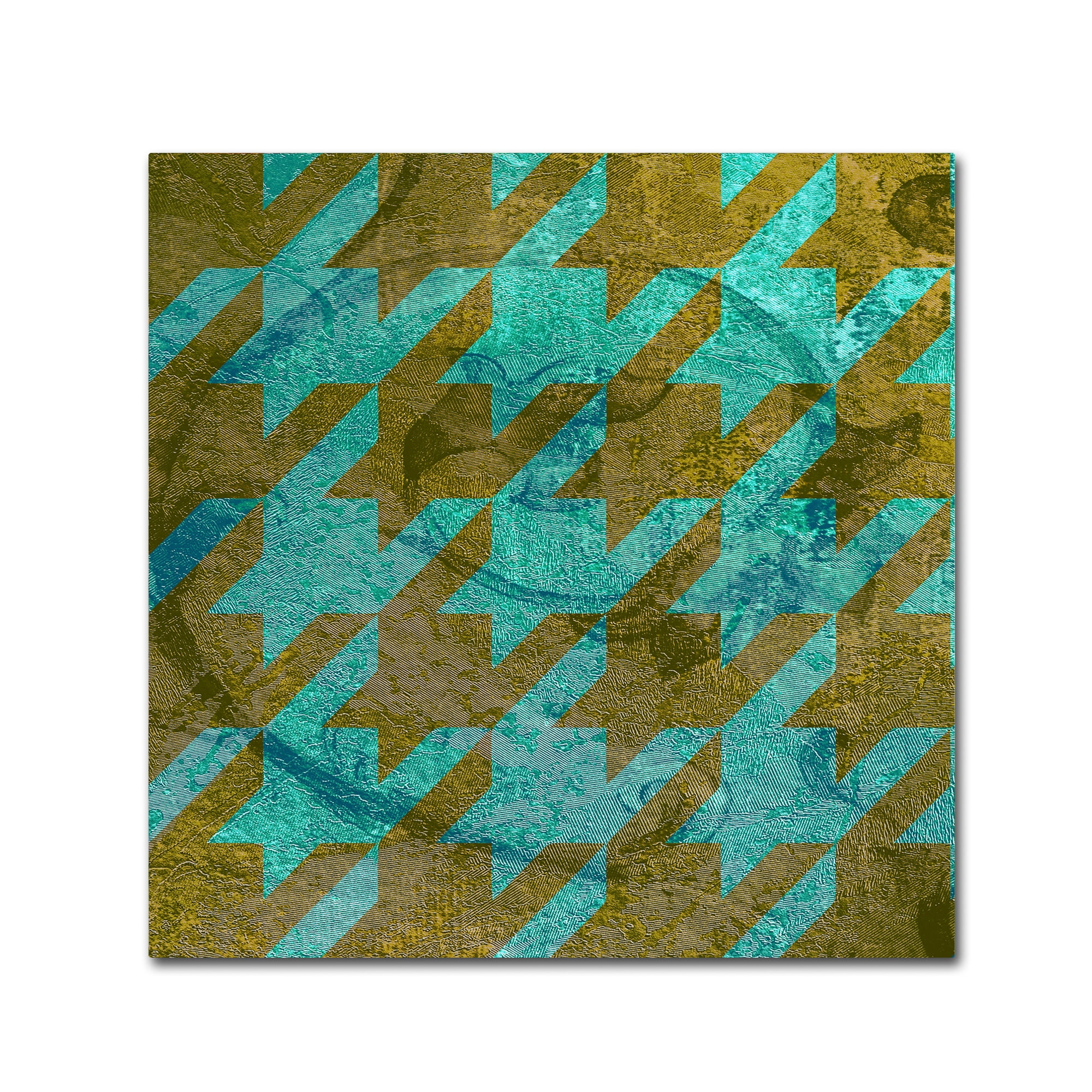 Trademark Fine Art "Houndstooth V" Canvas Art by Color Bakery