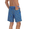 thumbnail image 4 of LRD Men's Swim Trunks with Compression Liner 7 Inch Inseam Gangsta Ducks / Pool L, 4 of 5