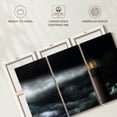 thumbnail image 6 of Elephant Stock Lighthouse During Storm Wall Art - Horizontal Multi Panel Canvas - Living Room Wall Decor - Nautical Multi Panel - Orange And Gray Decor - 65" x 42", 6 of 8