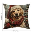 thumbnail image 6 of Festive Christmas Print Pillow Cover - Soft Holiday Decor for Couch, Sofa, Car Seat or Living Room, Cozy Decorative Accent A, 6 of 6