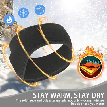 Cozy Fleece Ear Warmer Headband For Men Women – Winter Running Skiing Gear