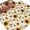 Beige, variant on Spring Sunflowers Round Area Rug 5Ft Washable Circle Rugs for Living Room Bedroom, Rustic Floral Farmhouse Grey Buffalo Plaid Non-Slip Carpet Floor Mats Indoor Outdoor Carpet Runner Home Decor