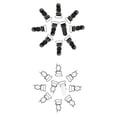 thumbnail image 1 of de Puños de 20 Piezas, Correas para Cinturón, Medias, , , Negro, para Mujer, 1 of 9