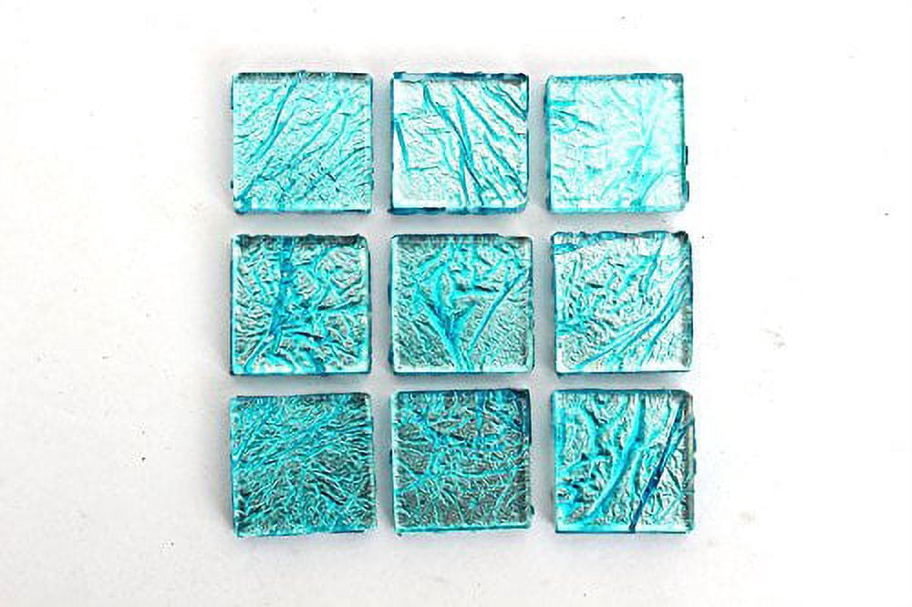 Milltown Merchants Electric Blue Foil Mosaic Tile 3/4 Inch (1 lb)