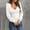 White, variant on Womens Bodysuit Long Sleeve V Neck Body Suit For Women Puff Sleeve Ribbed Bodysuits Shirts Green XL