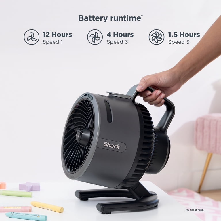 Shark FlexBreeze HydroGo Fan, Corded & Cordless, 5 Speeds