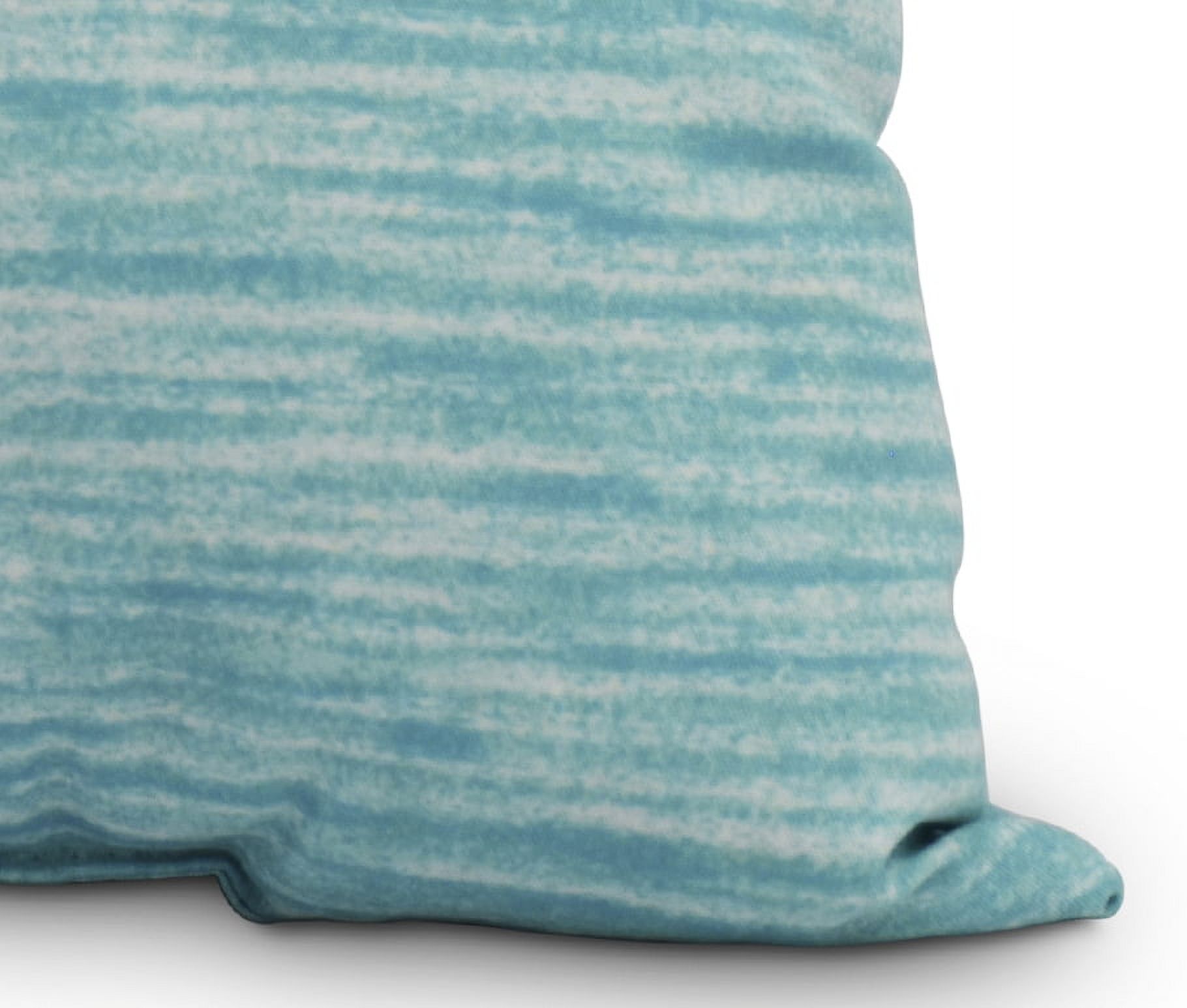 Simply Daisy, 14" x 20" Ocean View Teal Decorative Abstract Outdoor Throw Pillow