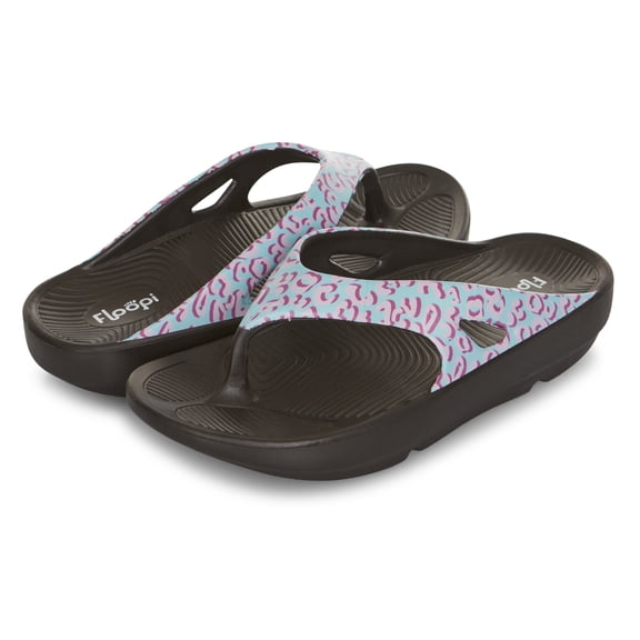 Floopi Womens Sandals LightWeight Thong Sandal for Women Ladies Sport Sandal with Arch Support, Waterproof Beach Flip Flops for Women
