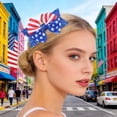 thumbnail image 5 of Zanarzt Bows for Baby Girls America 250 Hair Bow Flag Bowknot 4th Of July Hair Bow Pin Bow Hair Clips Blue,3-12 Years, 5 of 7