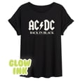 thumbnail image 2 of ACDC - Glow In The Dark - Back In Black - Juniors Ideal Flowy Muscle T-Shirt, 2 of 5