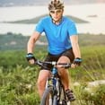 thumbnail image 4 of par de empuñaduras de manillar de bicicleta, empuñadura ergonómica a prueba de golpes para bicicleta de montaña con tapas finales, 4 of 8