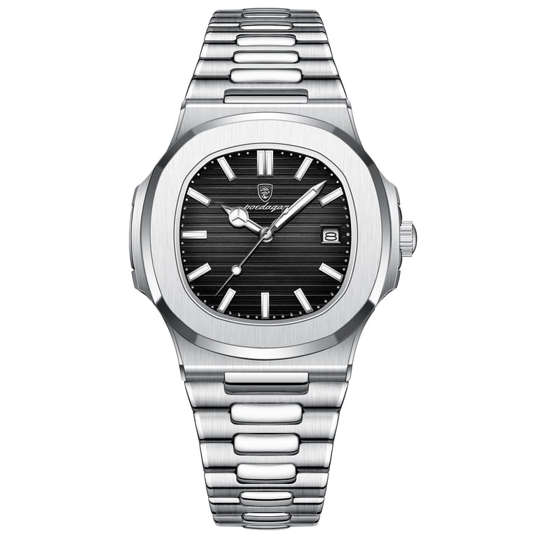 Poedagar Men's Rose Gold Stainless Steel Sports Watch photo 1