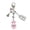 Sandwich Pink Rabbit, variant on Delicate Matching Heart Keychains with Cute Brick Designs For Couples