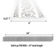 thumbnail image 5 of Gold on French White Floral Chair Rail 94 Inch, 5 of 5
