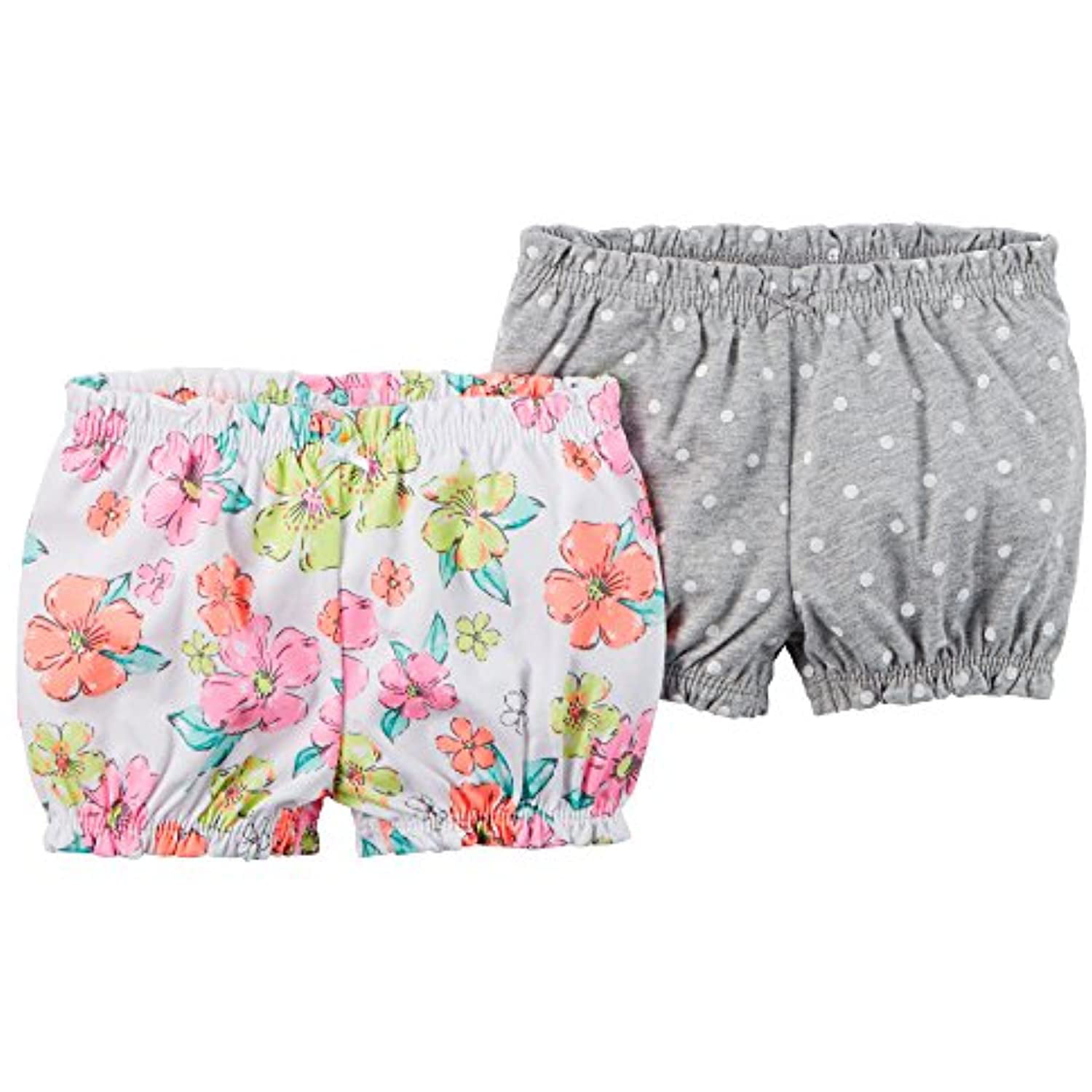Carters Baby Girls 2-Pack Bubble Shorts 