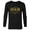 Black, variant on Best Little Sis in the Galaxy Family Trip Birthday- Long Sleeve T-Shirt for Men - Customized-Navy