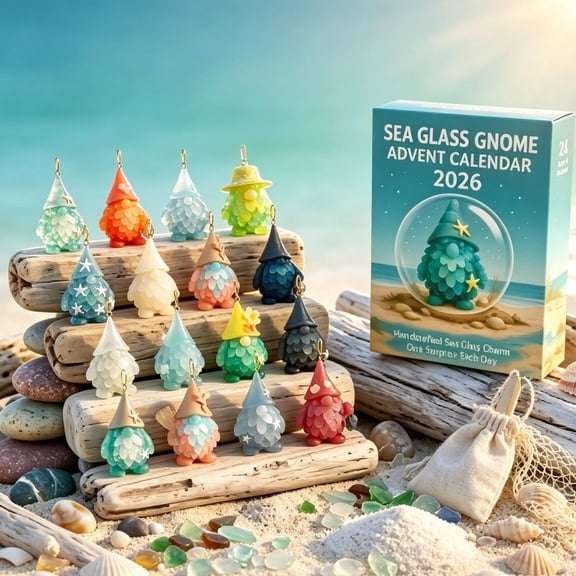 Christmas Advent Calendar 2026, 24Pcs Gnome Ornament Countdown Calendar, Acrylic Christmas Tree Hanging Ornaments, Cute Holiday Decorations Gift for Home Christmas Decor (3D)