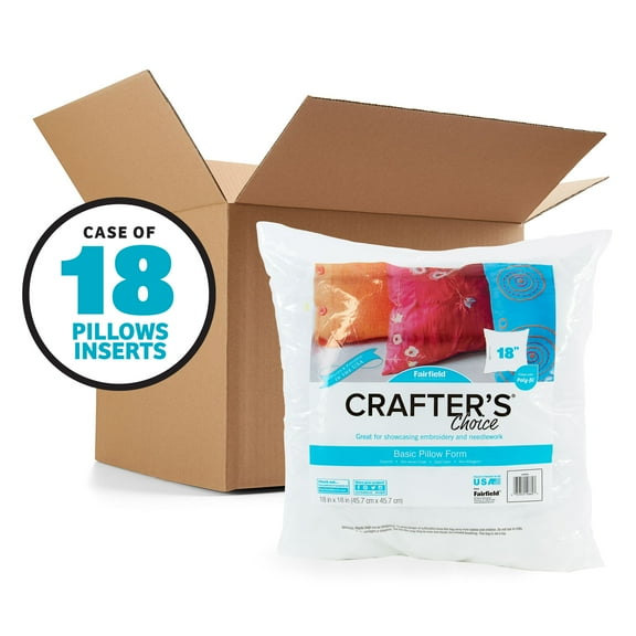 Poly-Fil® Crafter's Choice® Decorative Square Pillow Inserts by Fairfield™, 18" x 18", Multiple Sizes Available