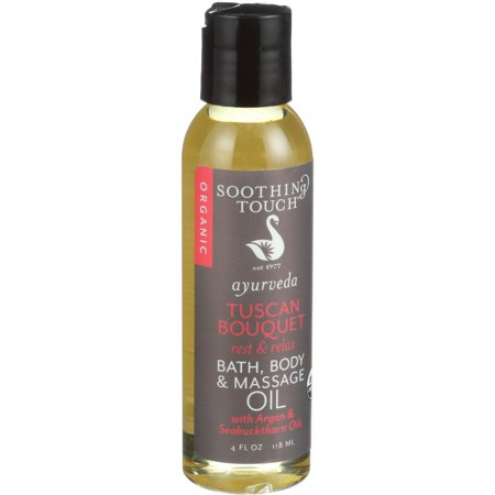 Soothing Touch Bath Body and Massage Oil - Ayurveda - Tuscan Bouqet - Rest and Relax - 4 oz