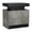 Gray, variant on Nightstand With Light Strip,LED End Table Nightstand, StorageWith 2 Drawers ForBedroom Living Room