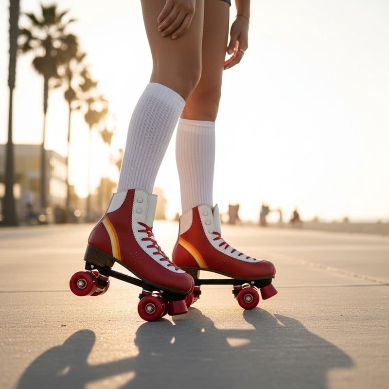 Women Retro Quad Roller Derby Skates – Indoor & Outdoor, Comfort, Stability & Beginner Control