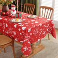 thumbnail image 4 of new American Christmas tablecloth polyester printed party decoration waterproof oil-proof rectangular table cloth table mat, 4 of 5