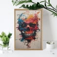 thumbnail image 4 of Diamond Art Kits for Adults, Abstract Colorful Skull ArtDiamond Painting Kits for Beginners, Frameless Round 5D Full Drill Diamonds Art Gem Art Crafts Home Decor Gifts, 4 of 8