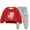 Red, variant on Toddler Tracksuit Girl 4T 2PCS Fall Loungewear Outfits Rabbit Cute Print Crewneck Sweatshirt Joggers Sweatpants 3-9T, Orange, 5 Years