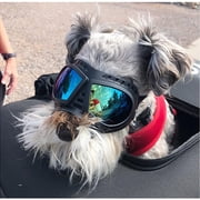 Dog Sunglasses Dog Goggles, UV Wind Dust Snow Fog Protection Soft Frame Pet Glasses Eye Wear with Adjustable Strap for Small to Medium Breed