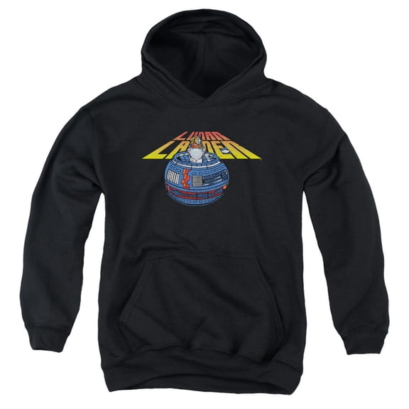 Atari Lunar Globe Youth Pullover Hoodie Sweatshirt Black