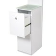 thumbnail image 3 of Impressions Vanity Slaystation Natalie Display Shelves with Drawers, Storage Cabinet (White), 3 of 6