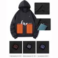 thumbnail image 3 of BFHHYA Kids' Heated Hoodie Boys Girls LOVE Printed Heating Sweatshirt 3-Speed Temperature Control Long-Sleeve Winter Pullover with Pockets(4-14Y), 3 of 9