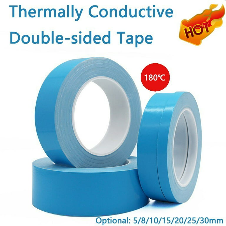 Venture engagement omgivet 25M Double Side Thermal Conductive Tape Blue Heat Transfer Tape Width  5-30mm - Walmart.com