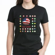CafePress Womens Go USA, World Cup Soccer T-Shirt