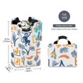 thumbnail image 2 of Yayeee Freestanding Laundry Hamper with Handle Collapsible Large Storage Basket for Clothes, Tropical Jungle Vibes, 2 of 7