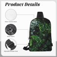 thumbnail image 6 of Rocae Lush Foliage Green Plant for Lightweight Chest Bag Dual Pocket, Waterproof Crossbody Sling Bag for Men and Women, 6 of 8